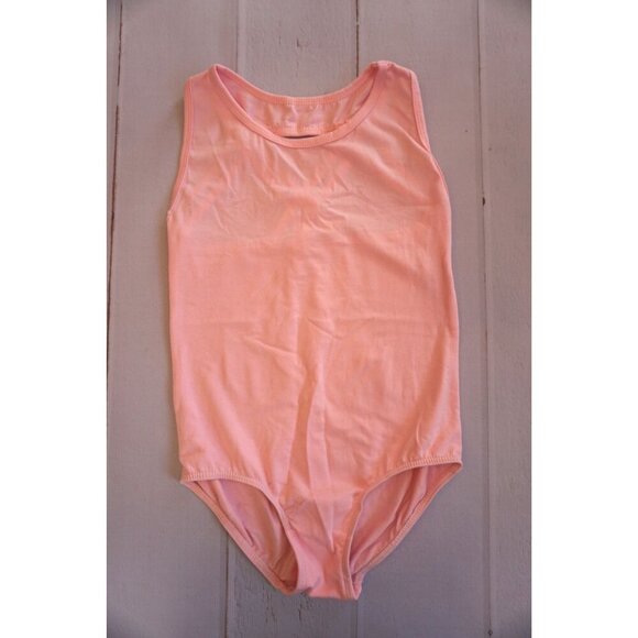 Girls' Pink Gymnastics/Dance Leotard w/ Cross Back Straps - Size 140 - Picture 1 of 3